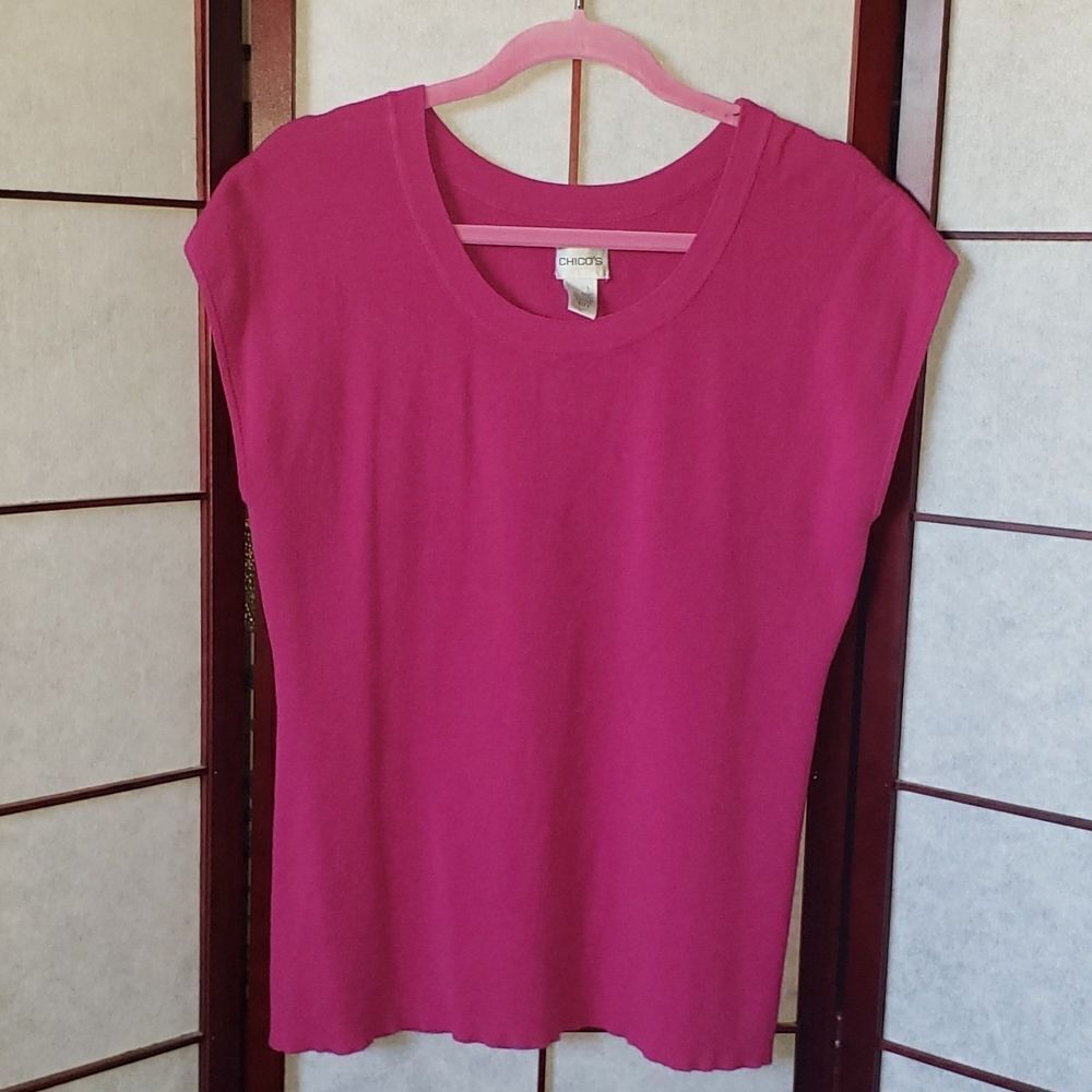 Chico's Fuchsia Pink Sleeveless Top